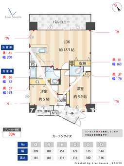 シティライフ呉服町 1104 【福岡県呉服町駅】 の間取り図