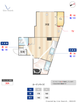 八木ビル 301 【東京都学芸大学駅】 の間取り図