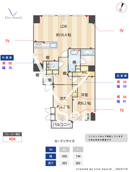サンリベラ・プライム天神大名レジデンス 801 【福岡県赤坂駅】 の間取り図