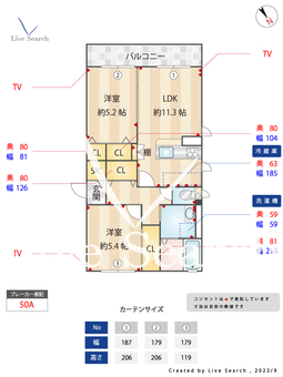 GRAND・ENA 202 【福岡県九産大駅前】 の間取り図