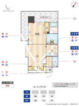 エンクレストベイ天神東 504 【福岡県中洲川端駅】 の間取り図