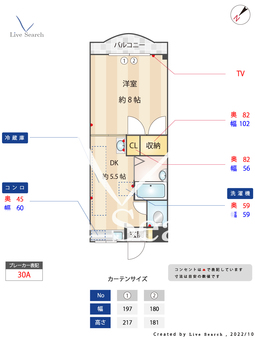キロロコート城南 202 【福岡県七隈駅】 の間取り図