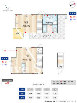 アレーゼ長者丸 202 【東京都目黒駅】 の間取り図
