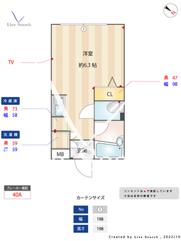 ヴェルティゴ喜多見 403 【東京都喜多見駅】 の間取り図
