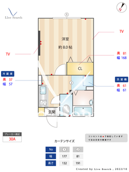 ベルビュー富ヶ谷 202 【東京都代々木八幡駅】 の間取り図