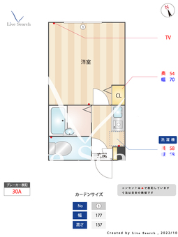 KTH堀切 204 【東京都堀切菖蒲園駅】 の間取り図