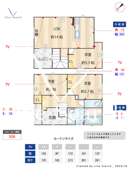 Hirari（ひらり）　花（か）（右側）  【福岡県南福岡駅】 の間取り図