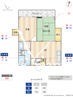 DSレジデンス六本松 302 【福岡県六本松駅】 の間取り図