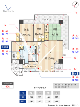 シーサイドももちアクアコート11番館 402 【福岡県藤崎駅】 の間取り図
