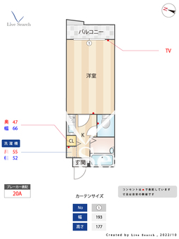 ハックベリー平和 308 【福岡県西鉄平尾駅】 の間取り図
