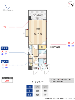 エンクレスト天神Ⅲ 901 【福岡県天神南駅】 の間取り図