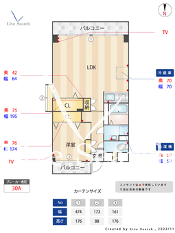 アイズミハイツ 506 【東京都曙橋駅】 の間取り図