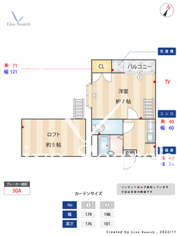 ドルチェルピナスⅡ 203 【福岡県福大前駅】 の間取り図