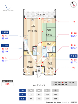 リバーサイドM 402 【福岡県箱崎駅】 の間取り図