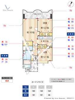 アースコート渡辺通り 1102 【福岡県渡辺通駅】 の間取り図