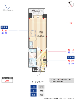 グランメールエスティエ 802 【福岡県大橋駅】 の間取り図