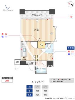 ステイタスマンション博多駅南 504 【福岡県竹下駅】 の間取り図