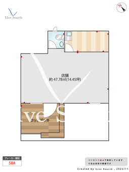 神宮前3丁目貸店舗  【東京都表参道駅】 の間取り図