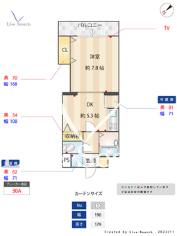 エリーナ高宮 105 【福岡県高宮駅】 の間取り図