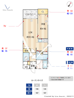 PRADO　HEIWA 103 【福岡県西鉄平尾駅】 の間取り図