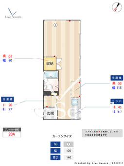 かえで荘 103 【東京都池袋駅】 の間取り図