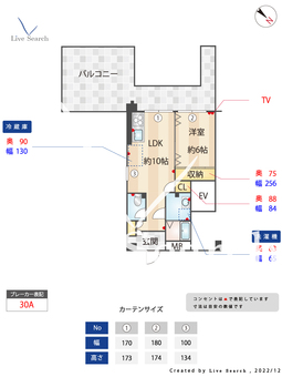 ヨーロピアン博多 501 【福岡県博多駅】 の間取り図