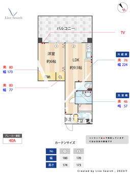 ヨーロピアン博多 503 【福岡県博多駅】 の間取り図