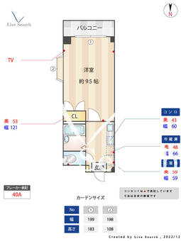 フローレンス城南 101 【福岡県福大前駅】 の間取り図