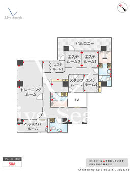 西中洲であい橋ビル 2F 【福岡県中洲川端駅】 の間取り図