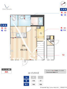 ミハス荻窪Ⅲ 209 【東京都荻窪駅】 の間取り図