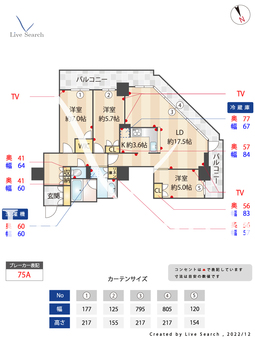 阿波座ライズタワーズフラッグ46 4205 【大阪府阿波座駅】 の間取り図