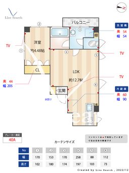 アプローズ麻布 202 【東京都麻布十番駅】 の間取り図