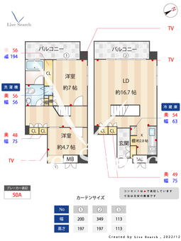 リンブラン 701 【福岡県千早駅】 の間取り図