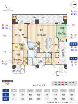 サンメゾン大濠公園北 1401 【福岡県大濠公園駅】 の間取り図