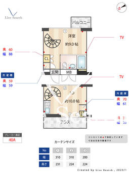 フォレシティ尾山台 403 【東京都尾山台駅】 の間取り図