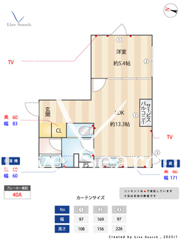 スタイリオX白金 201 【東京都白金高輪駅】 の間取り図