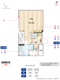 スタイリオX白金 202 【東京都白金高輪駅】 の間取り図