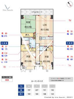 パロス美野島 703 【福岡県竹下駅】 の間取り図