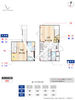 スタイリオX白金 502 【東京都白金高輪駅】 の間取り図