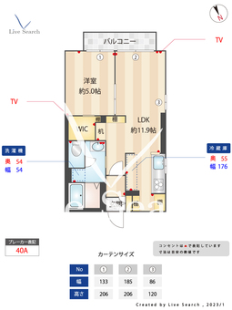 ラ・ルミエール 101 【東京都京成高砂駅】 の間取り図