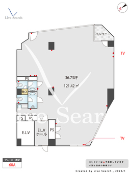 フレックス三軒茶屋 6F 【東京都三軒茶屋駅】 の間取り図