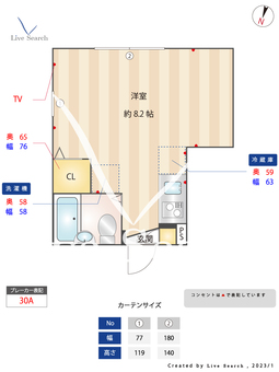 デュオメゾン渋谷幡ヶ谷 301 【東京都幡ヶ谷駅】 の間取り図