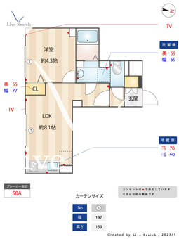 エルファーロ三軒茶屋 401 【東京都駒沢大学駅】 の間取り図
