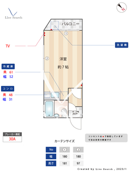 サンハイツ玉川 408 【福岡県高宮駅】 の間取り図
