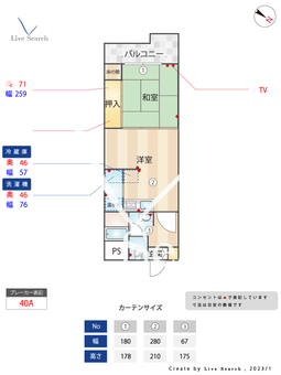 ハイラーク博多駅前 506 【福岡県祇園駅】 の間取り図