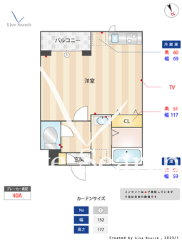 Liberte Skytree East 302 【東京都押上駅】 の間取り図