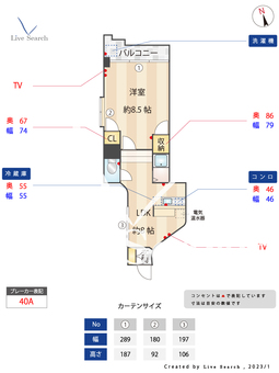 ESPAZIO 301 【福岡県六本松駅】 の間取り図