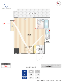 グランパーク西公園 801 【福岡県大濠公園駅】 の間取り図