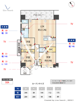 ニューガイア大分駅前No.63 1406F 【大分県大分駅】 の間取り図