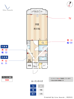 グリーンコート大濠 402 【福岡県西新駅】 の間取り図